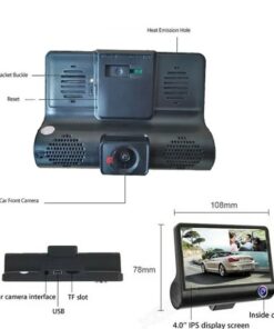 1080P 4  Dual Lens HD Car DVR Rearview Video Dash Cam Recorder Camera G Sensor