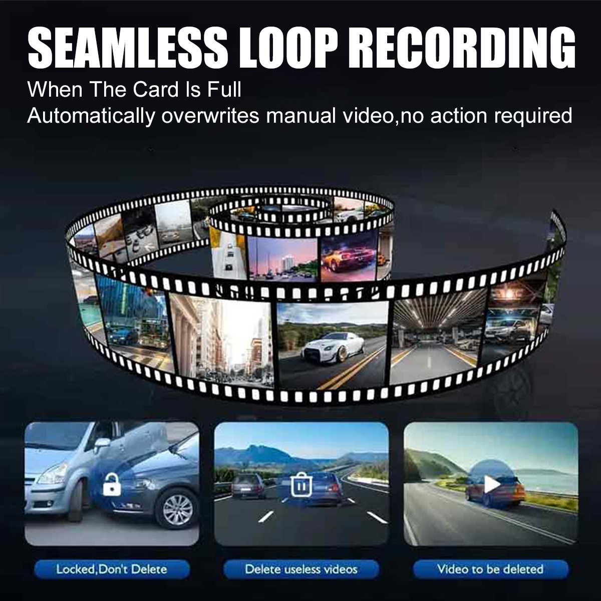 1080P Dual Lens Car DVR Dash Cam Video Recorder G-Sensor Front And Inside Camera 3 1080P Dual Lens Car DVR Dash Cam Video Recorder G-Sensor Front And Inside Camera - Afbeelding 3