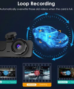 Alternative view of 3-channel Car Camera With 32GB MMC Card
