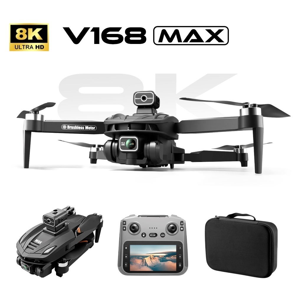V168Pro Max Drone 8K HD 4.5-inch Screen, With GPS Positioning Function. 57 V168Pro Max Drone 8K HD 4.5-inch Screen, With GPS Positioning Function. - Afbeelding 3