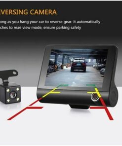 Alternative view of 1080P 4  Dual Lens HD Car DVR Rearview Video Dash Cam Recorder Camera G Sensor