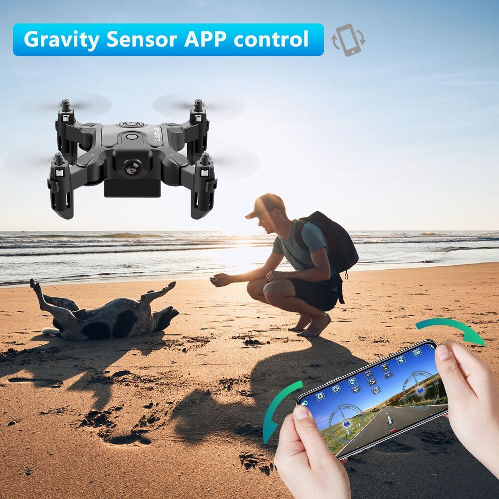 DE V2 Mini Drone Selfie WIFI FPV With HD Camera Foldable Arm RC Quadcopter Toy - Image 7