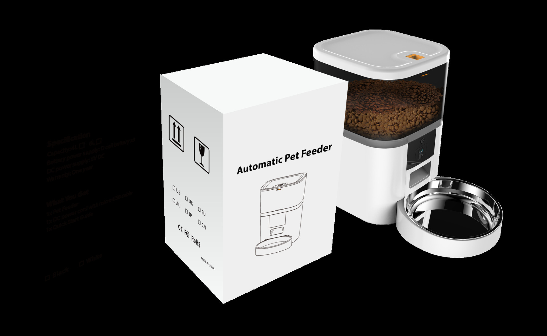 Video Camera With Adjustable Performance Pet Feeder 9 Video Camera With Adjustable Performance Pet Feeder - Afbeelding 9