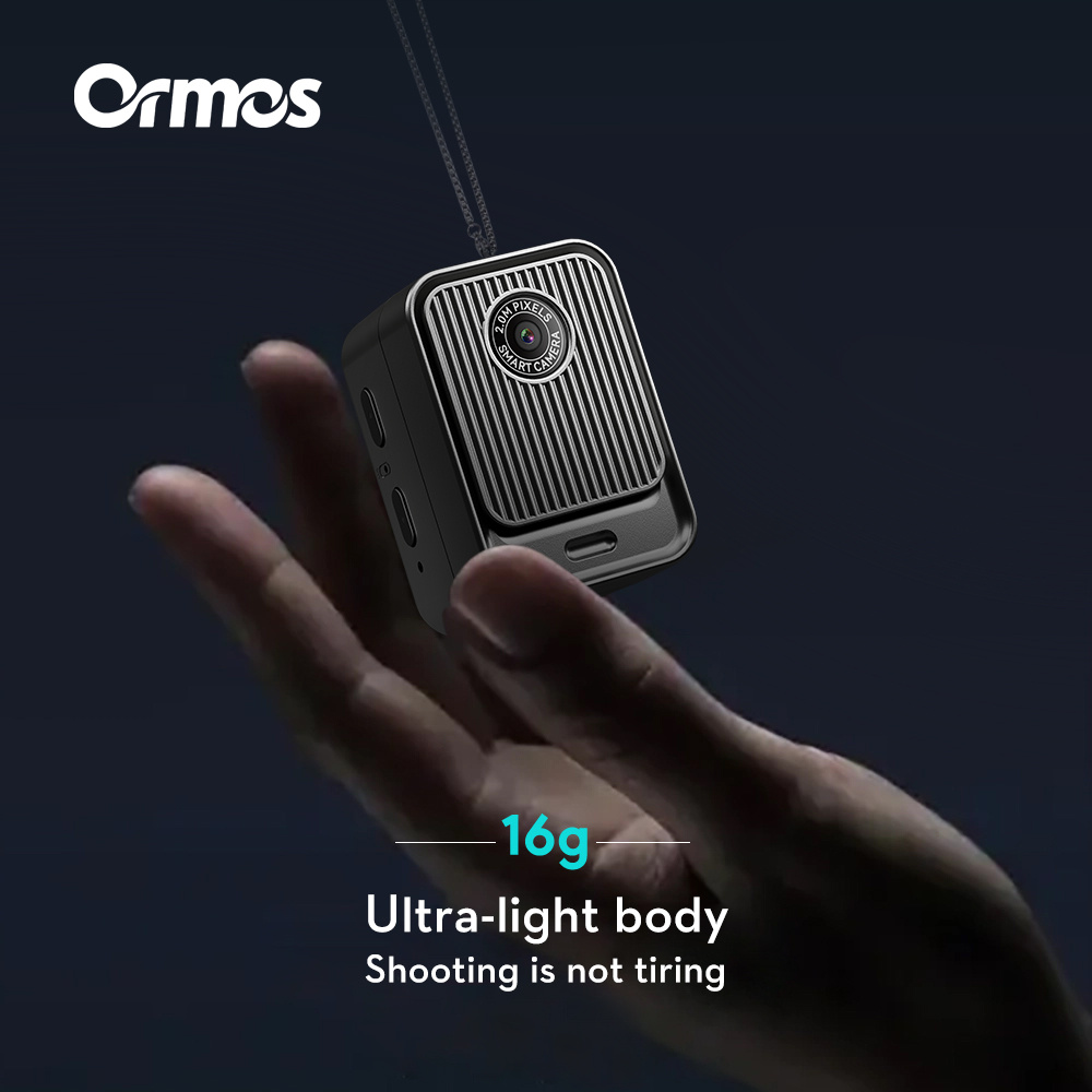 Ormos S131 Ultra-Light Mini Camera, 0.96 Inch Screen, Wearable Travel Camera & Photo Ornament, 16g Portable Hanging Camera With Type-C Charging 3 Ormos S131 Ultra-Light Mini Camera, 0.96 Inch Screen, Wearable Travel Camera & Photo Ornament, 16g Portable Hanging Camera With Type-C Charging - Afbeelding 3