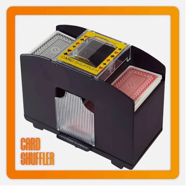 Elektrische Kaartenschudder, Automatische Pokerkaart Schudmachine voor 4 Decks, Casinostijl 3 Elektrische Kaartenschudder, Automatische Pokerkaart Schudmachine voor 4 Decks, Casinostijl - Afbeelding 3