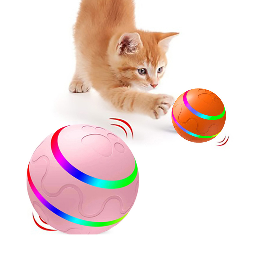 Pet New Cat Wicked Ball Toy Intelligent Ball USB Cat Toys Self Rotating Ball Automatic Rotation Ball - Afbeelding 8