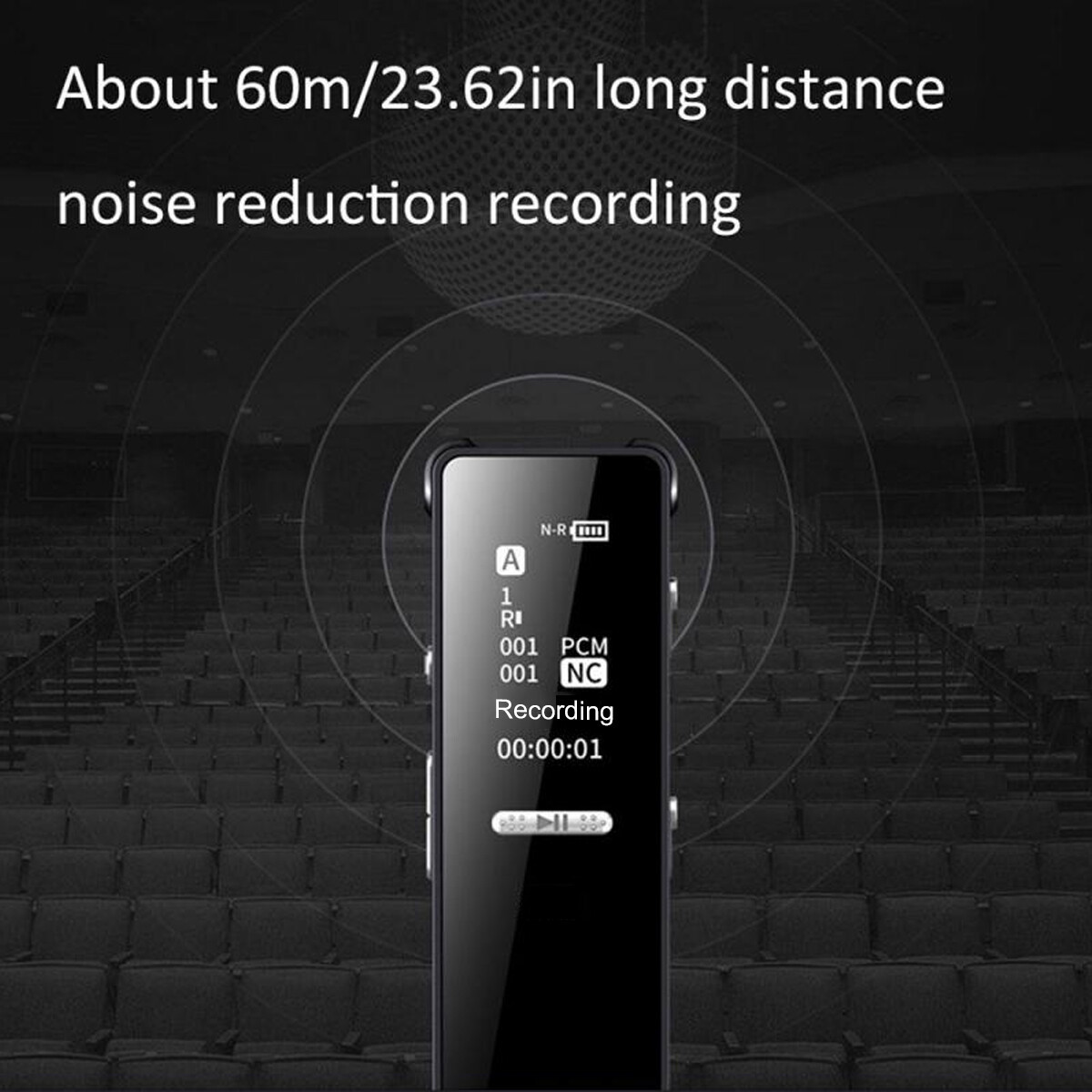 128G Spy Audio Recorder Digital Voice Activated Mini Sound Dictaphone MP3 Player - Image 3