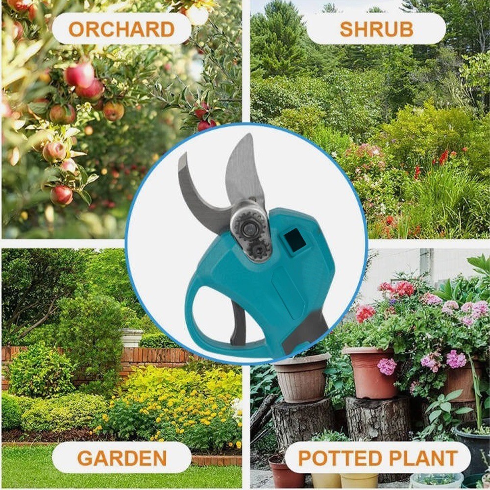 Accu-Heggenschaar 30mm Tuinschaar Boomschaar Struikschaar met Accu en Lader 2 Accu-Heggenschaar 30mm Tuinschaar Boomschaar Struikschaar met Accu en Lader - Afbeelding 2