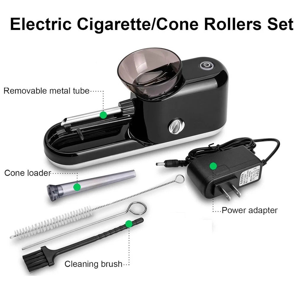 Elektrische Rolmachine, Automatische Vuller, voor Voorgerolde Kegels, Tabak Vullen, King-size Injector 10 Elektrische Rolmachine, Automatische Vuller, voor Voorgerolde Kegels, Tabak Vullen, King-size Injector - Afbeelding 10