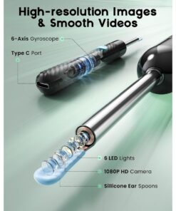 Alternative view of Ear Wax Removal Ear Cleaner With 1080P Camera FSA HSA Black
