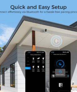 Alternative view of LNDU CL01 4K Wireless Security Camera 143 Degree Wide Angle Infrared Night Vision Human Body Sensing  Dual Identification Detection