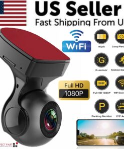 170° WiFi Dash Cam Recorder Car Camera HD 1080P Car DVR Vehicle Video G-Sensor