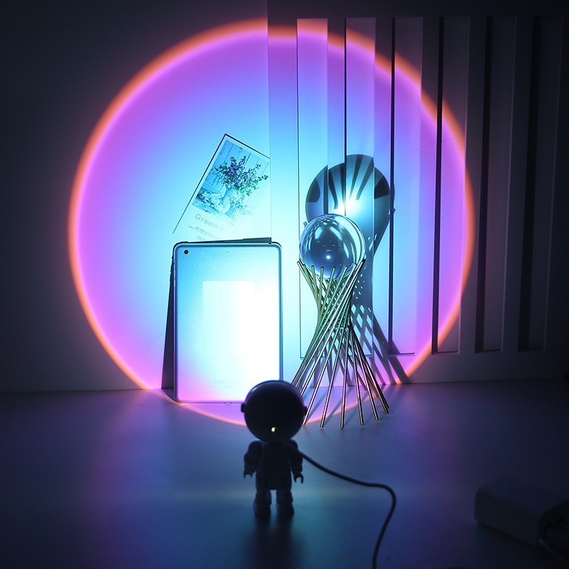 Oplaadbare Astronaut Robot Regenboogprojectie Zonlamp Tafellamp Zonsondergang Sfeerlamp Dimbaar 8 Oplaadbare Astronaut Robot Regenboogprojectie Zonlamp Tafellamp Zonsondergang Sfeerlamp Dimbaar - afbeelding 8