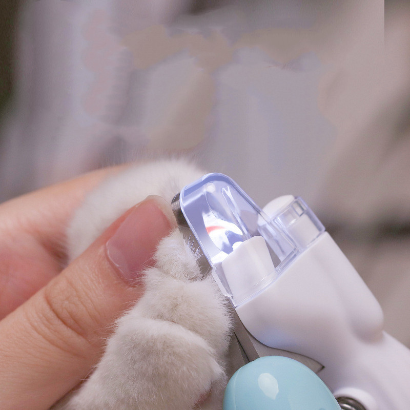 Pet Nail Clippers Dog Nail Clippers Cat Nail Clippers LED Electric Nail Grinder Pet Supplies LED Light Pet Nail Clippers - Afbeelding 9