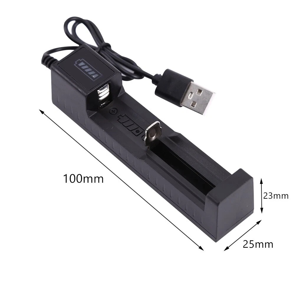 16340 Li-ion Battery USB Charger 1300mAh 3.7V Rechargeable Batteries For Torch Flashlight - Image 2