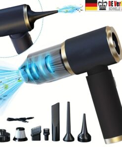 4-in-1 13000Pa Snoerloze Mini Handstofzuiger, Nat en Droog, voor Auto, Kantoor, Thuis