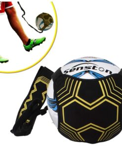 Voetbal Trap- en Werptrainer, Solo Training voor Beginners met Verstelbare Heupriem