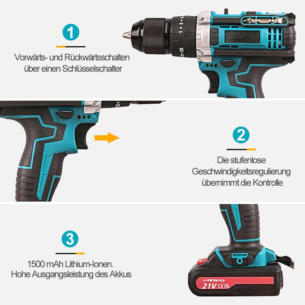 12V Snoerloze Slagboor, Elektrische Schroevendraaier, Mini Snoerloze Handboor, Lithium-ion Gereedschap 5 12V Snoerloze Slagboor, Elektrische Schroevendraaier, Mini Snoerloze Handboor, Lithium-ion Gereedschap - Afbeelding 5