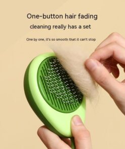 Alternative view of Cat Brush Hair Remover Cleaning Avocado Shaped Dog Grooming Tool Pet Combs Brush Stainless Steel Needle Pet Cleaning Care