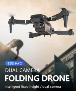 Alternative view of E88Pro - Dual Camera - Dual Battery-BLACK