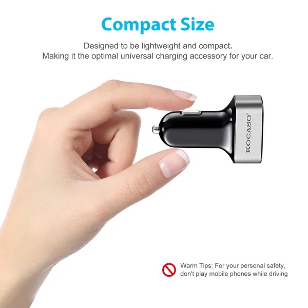 USB Car Charger 30W 5.5A 3 USB Port Cigarette Lighter Charger Adapter 2 USB Car Charger 30W 5.5A 3 USB Port Cigarette Lighter Charger Adapter - Afbeelding 2