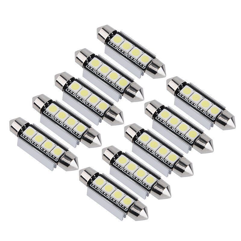 10x LED Festoon Lampen Koud Wit 12V 10 10x LED Festoon Lampen Koud Wit 12V - Afbeelding 10