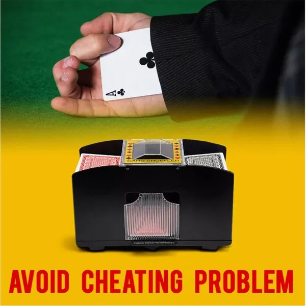 Elektrische Kaartenschudder, Automatische Pokerkaart Schudmachine voor 4 Decks, Casinostijl 5 Elektrische Kaartenschudder, Automatische Pokerkaart Schudmachine voor 4 Decks, Casinostijl - Afbeelding 5