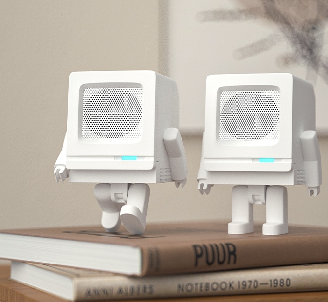 Retro Robotspeaker USB Opladen Bluetooth 3 Retro Robotspeaker USB Opladen Bluetooth - afbeelding 3