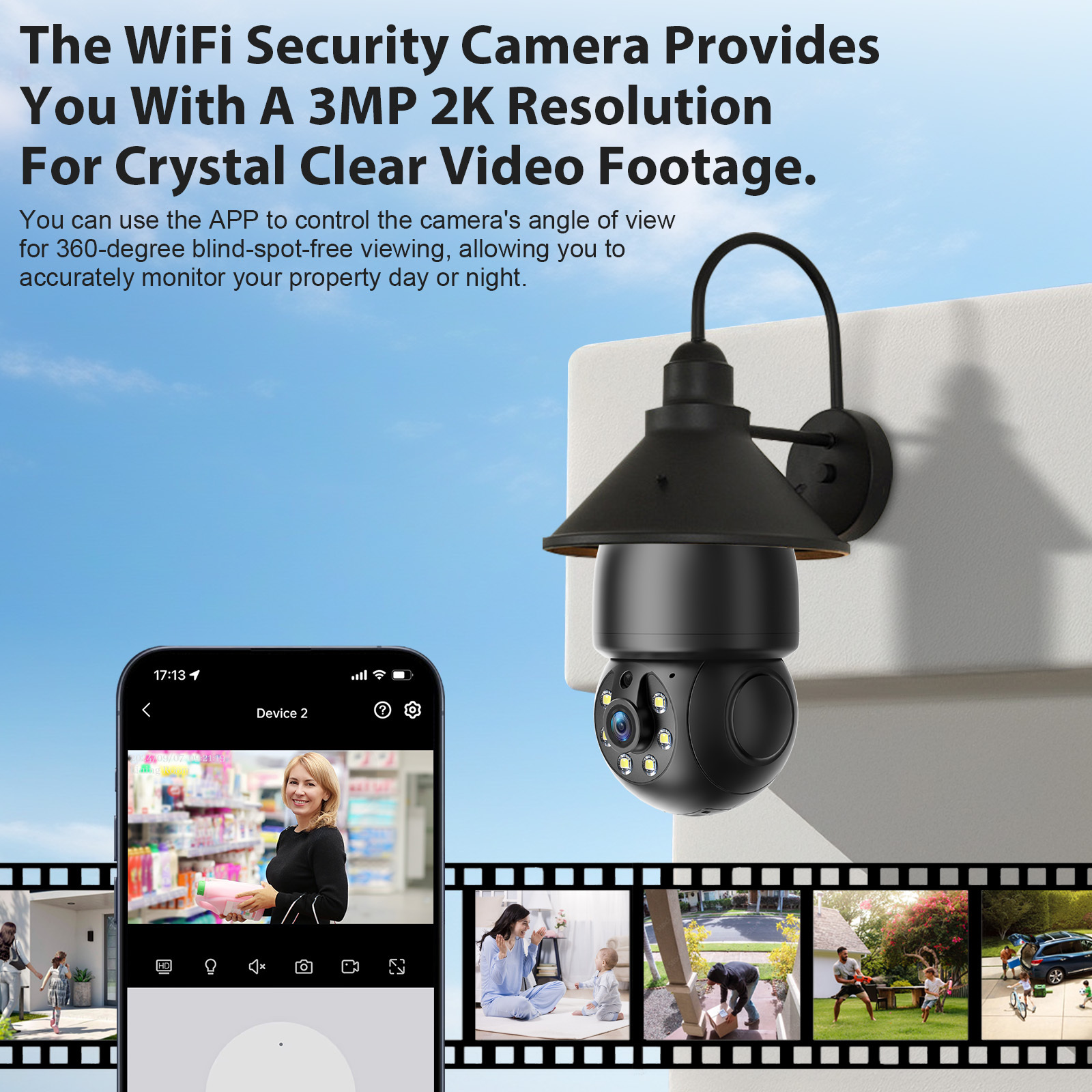 3MP Ptz E27 Socket Bulb Camera 360 Degree Cmos Sensor Network Camera Cctv Security Light Bulb Camera 3 3MP Ptz E27 Socket Bulb Camera 360 Degree Cmos Sensor Network Camera Cctv Security Light Bulb Camera - Afbeelding 3