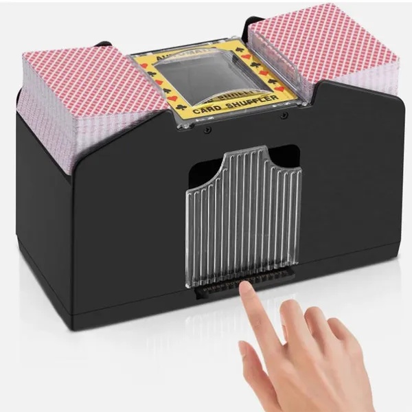 Elektrische Kaartenschudder, Automatische Pokerkaart Schudmachine voor 4 Decks, Casinostijl 4 Elektrische Kaartenschudder, Automatische Pokerkaart Schudmachine voor 4 Decks, Casinostijl - Afbeelding 4