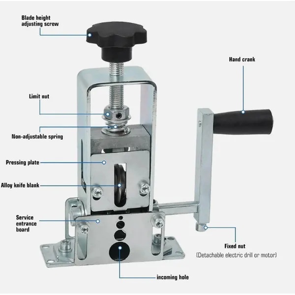 Professionele Kabelstripper - Werkt Naadloos met Enkel-Aderige, Meer-Aderige en Coaxkabels (1-25mm Diameter) 5 Professionele Kabelstripper - Werkt Naadloos met Enkel-Aderige, Meer-Aderige en Coaxkabels (1-25mm Diameter) - Afbeelding 5