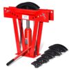 Hydraulische Buisbuigmachine, 12 Ton Buisbuiger met 6 Matrijzen (1/2, 3/4, 1, 1-1/4, 1-1/2, 2 inch), 90-180 graden Buisbuigapparaat met Verstelbare Rollen voor het Buigen van Diverse Metaalsoorten 10 Hydraulische Buisbuigmachine, 12 Ton Buisbuiger met 6 Matrijzen (1/2, 3/4, 1, 1-1/4, 1-1/2, 2 inch), 90-180 graden Buisbuigapparaat met Verstelbare Rollen voor het Buigen van Diverse Metaalsoorten