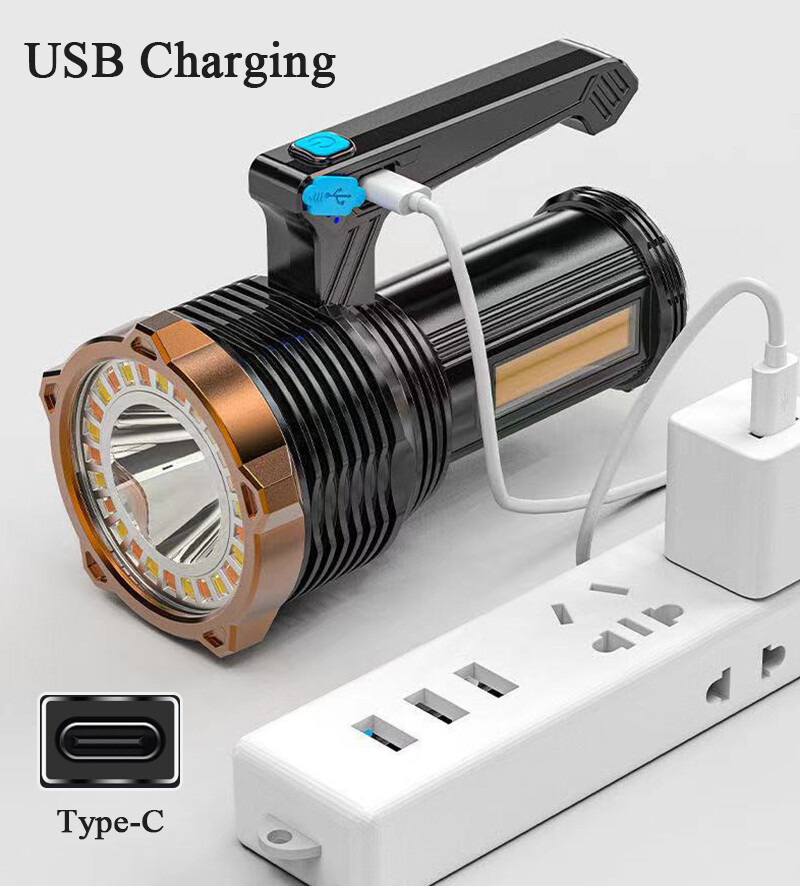 Zaklamp USB Oplaadbaar COB Spotlicht voor Camping en Werk 10 Zaklamp USB Oplaadbaar COB Spotlicht voor Camping en Werk - Afbeelding 10