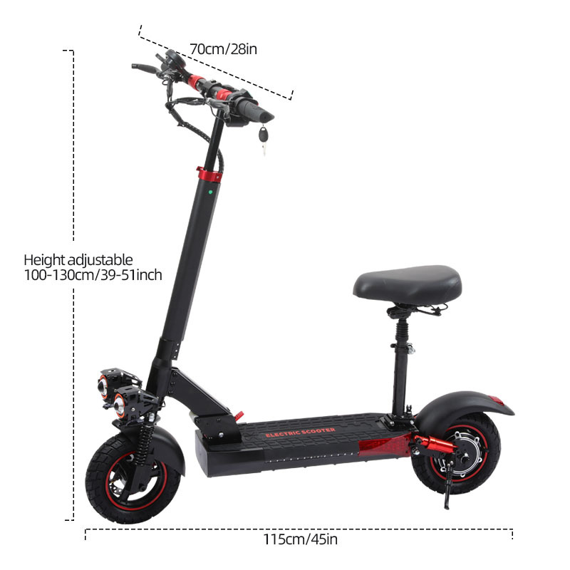 J-01 10 Inches 48V 15Ah 800W Off Road E-Scooter With Seat 2 J-01 10 Inches 48V 15Ah 800W Off Road E-Scooter With Seat - Afbeelding 2