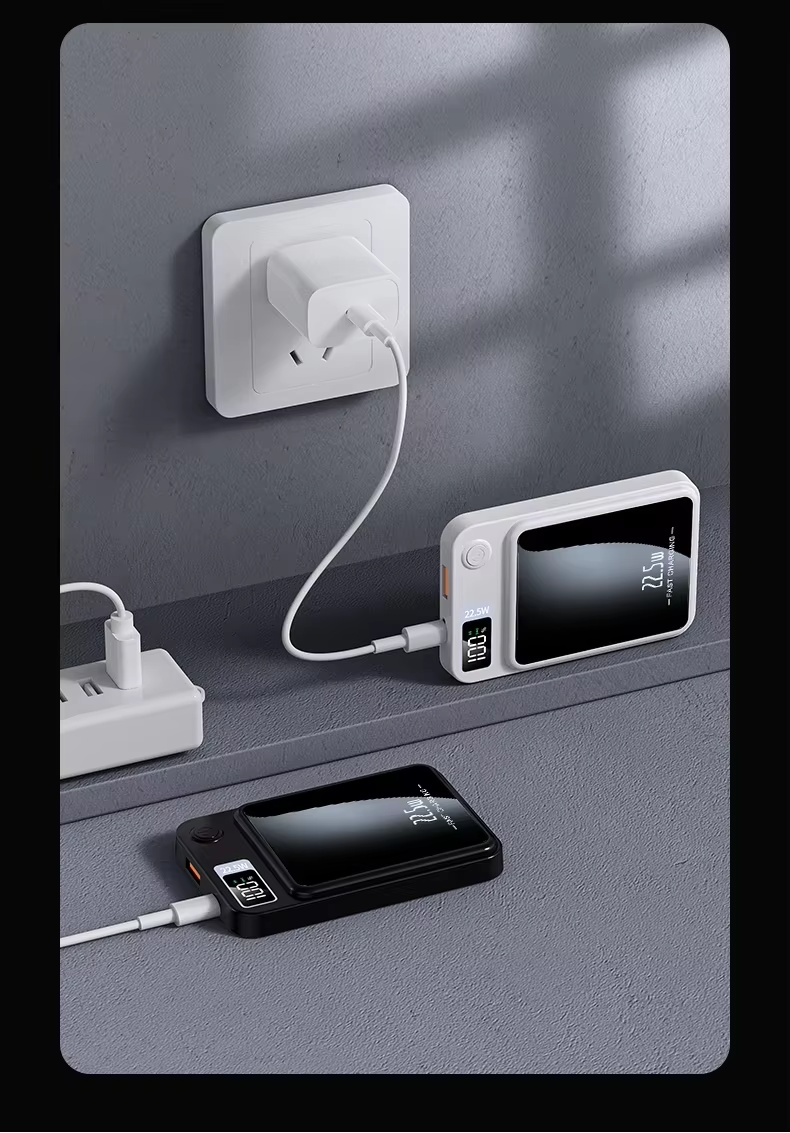 Magnetische Draadloze Powerbank, Supersnel Opladen, voor iPhone, Samsung 9 Magnetische Draadloze Powerbank, Supersnel Opladen, voor iPhone, Samsung - Afbeelding 9