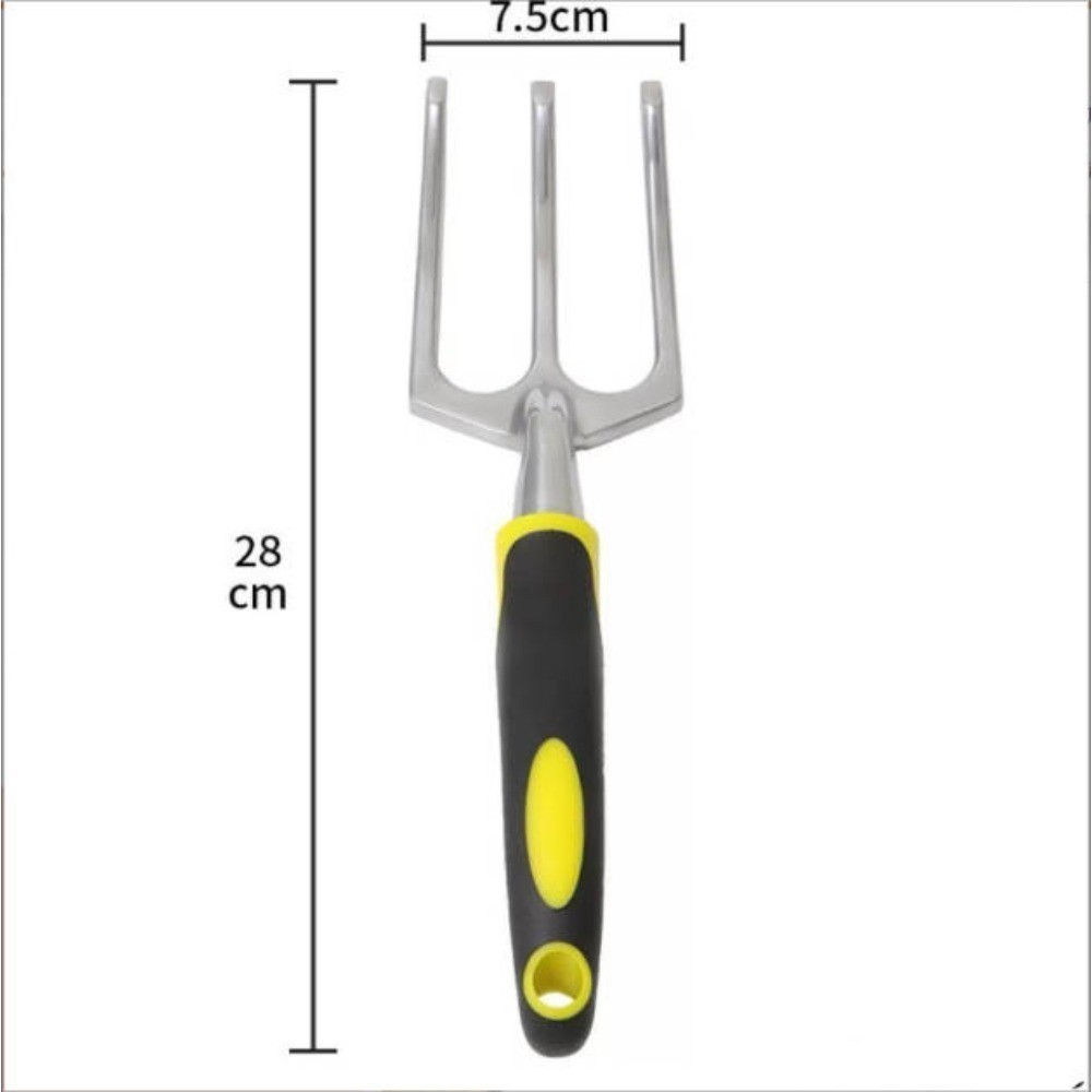 6-Delige Tuingereedschapset, Gegoten Aluminium, Antislip Zachte Handvatten 3 6-Delige Tuingereedschapset, Gegoten Aluminium, Antislip Zachte Handvatten - Afbeelding 3