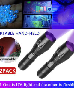 Alternative view of UV Zaklamp Ultraviolet met Zoom, Blacklight Lamp LED Super Fel 2-in-1 395nm Mini Zak Inspectielamp
