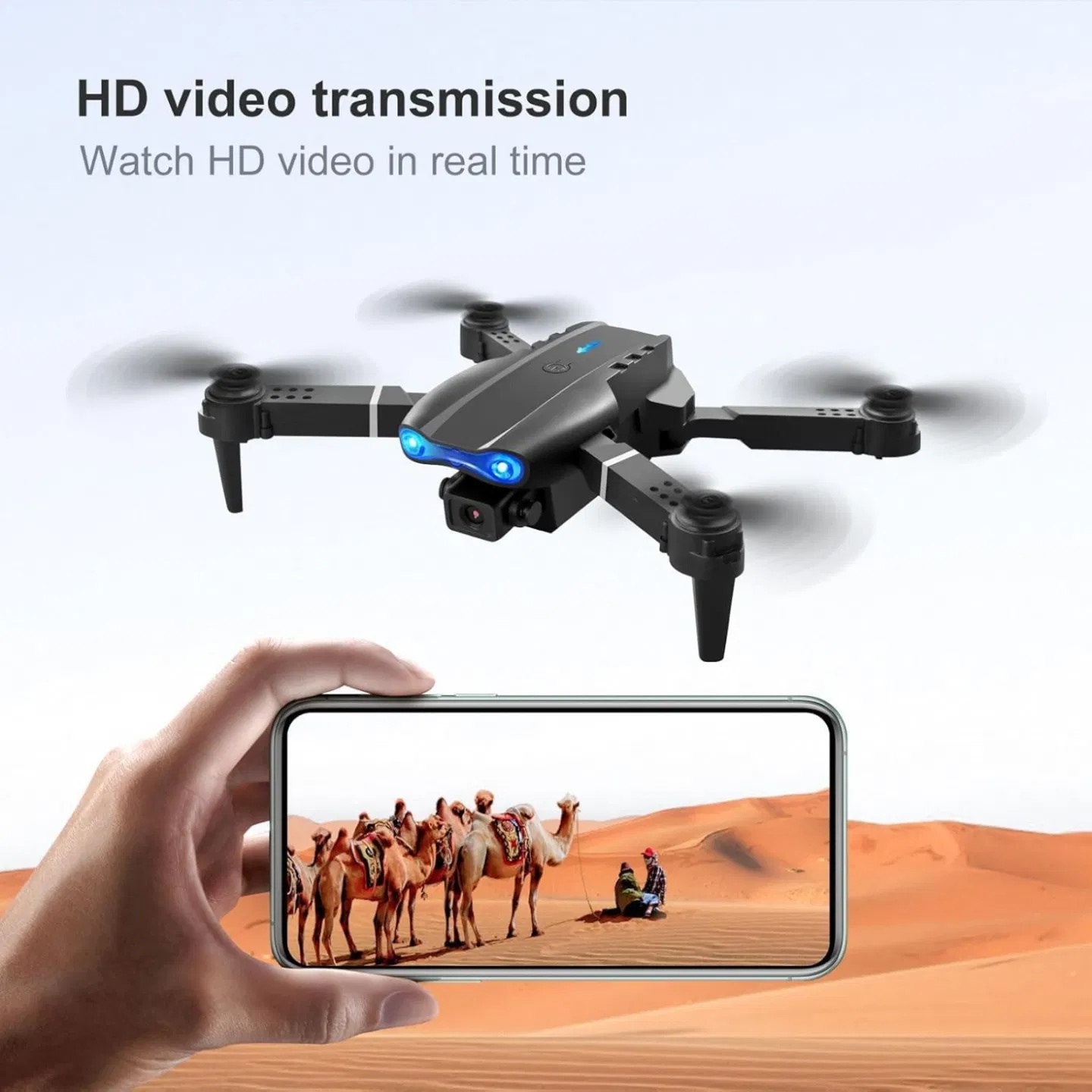 E99 dual-camera aerial photography drone, capable of shooting in high-definition with dual cameras. Equipped with a portable storage bag and a complete set of accessories, it records wonderful moments 8 E99 dual-camera aerial photography drone, capable of shooting in high-definition with dual cameras. Equipped with a portable storage bag and a complete set of accessories, it records wonderful moments - Afbeelding 8