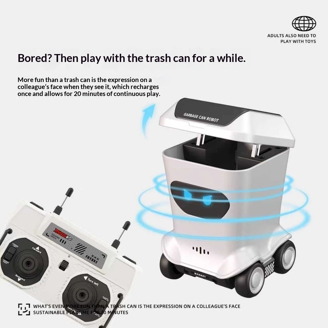 Bureau Mini Vuilnisbakrobot Speelgoed met Afstandsbediening 4 Bureau Mini Vuilnisbakrobot Speelgoed met Afstandsbediening - afbeelding 4