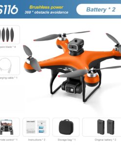 S116 - Dual Camera - Orange - Dual Battery