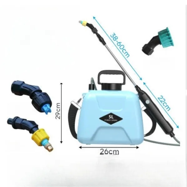 5L Elektrische Drukspuit, Elektrische Tuinsproeier, Oplaadbare Rugspuit, Hemelsblauw 5 5L Elektrische Drukspuit, Elektrische Tuinsproeier, Oplaadbare Rugspuit, Hemelsblauw - Afbeelding 5
