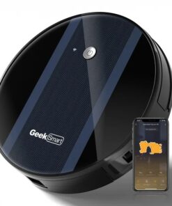 Geek Smart Robotstofzuiger G6; Ultradun; 1800Pa Sterke Zuigkracht; Automatisch Opladen; App-bediening; Aangepast Schoonmaken; Geschikt voor Harde Vloeren en Tapijt