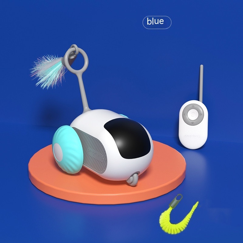Remote Control Interactive Cat Car Toy USB Charging Chasing Automatic Self-moving Remote Smart Control Car Interactive Cat Toy Pet Products - Afbeelding 7