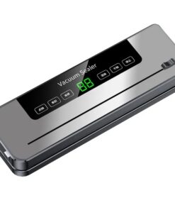 Automatische Vacuumsealer voor Huishoudelijk Voedselbehoud, Droog en Nat Gebruik, Space Gray, Inclusief 50 Zakken