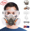 17-in-1 Volgelaatsmasker 6200 Gasmasker met Spuitfilter voor Chemicalien