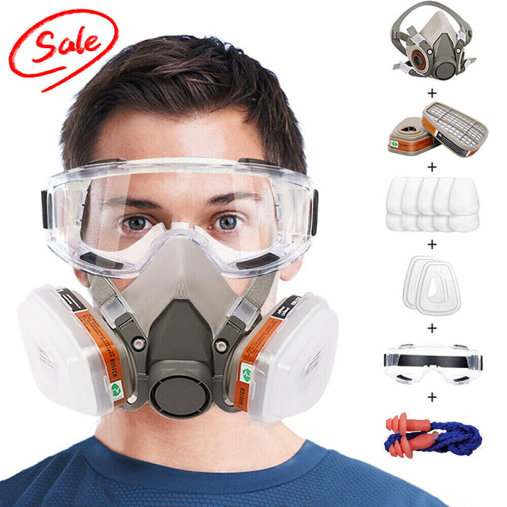 17-in-1 Volgelaatsmasker 6200 Gasmasker met Spuitfilter voor Chemicalien 1 17-in-1 Volgelaatsmasker 6200 Gasmasker met Spuitfilter voor Chemicalien