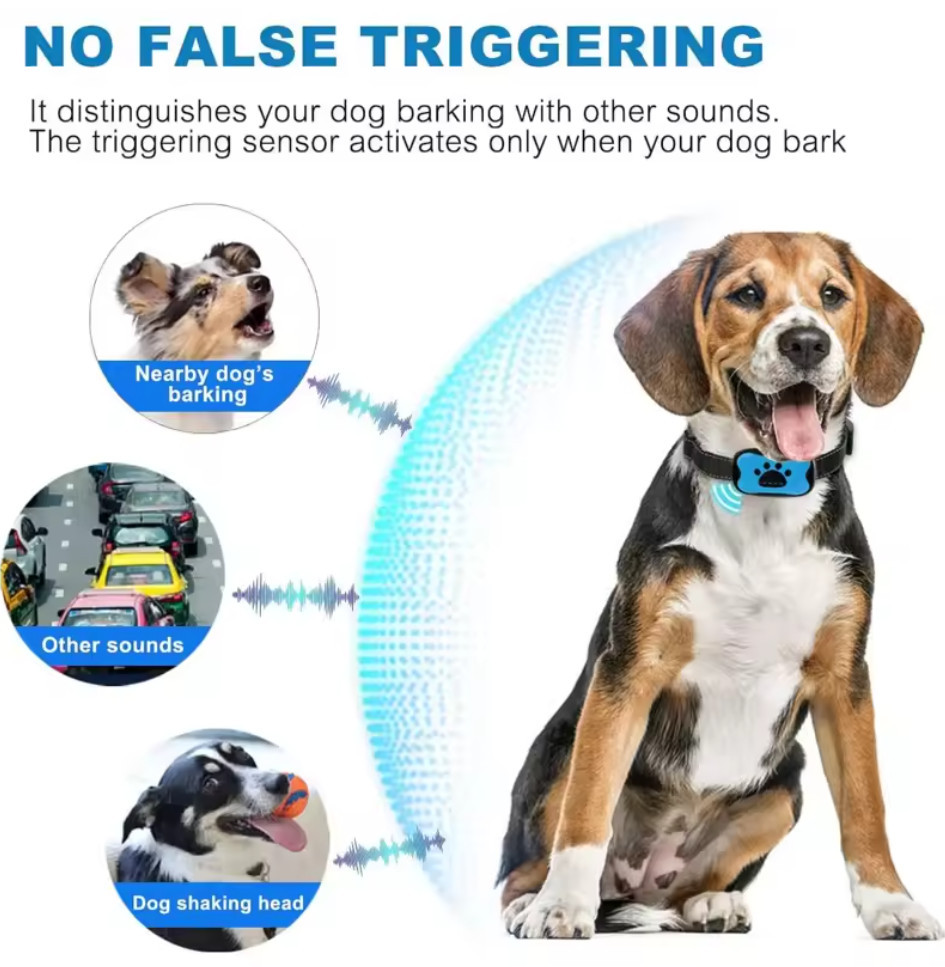 3-in-1 Anti-Blafhalsband Trainingshalsband voor Honden, Waterdicht 9 3-in-1 Anti-Blafhalsband Trainingshalsband voor Honden, Waterdicht - Afbeelding 9