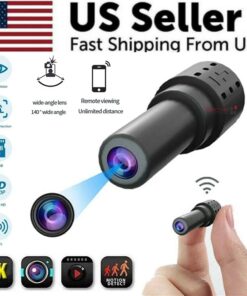 WiFi Wireless Spy 4K Mini Camera Pinhole DIY Hidden HD Screw IP DVR Nanny Cam