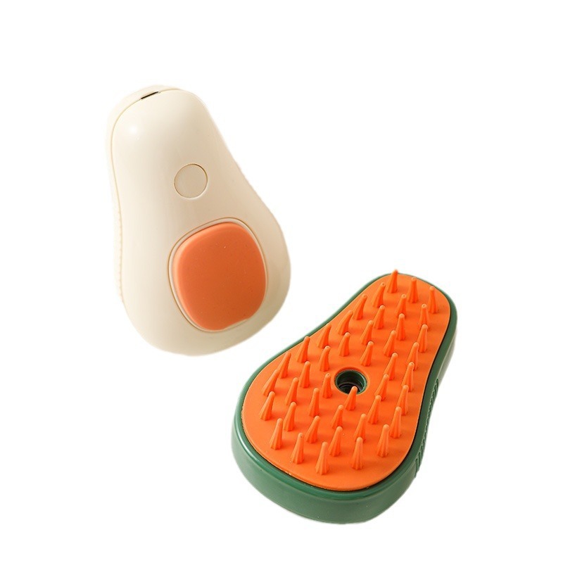 Steamy Cat Brush Cat Dog Grooming Comb Electric Self Cleaning Steam Cat Brush For Massage Avocado Shape Pet Spray Cat Grooming - Afbeelding 9