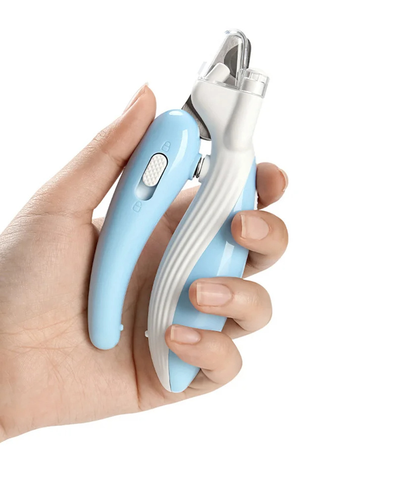 Pet Nail Clippers Dog Nail Clippers Cat Nail Clippers LED Electric Nail Grinder Pet Supplies LED Light Pet Nail Clippers - Afbeelding 7
